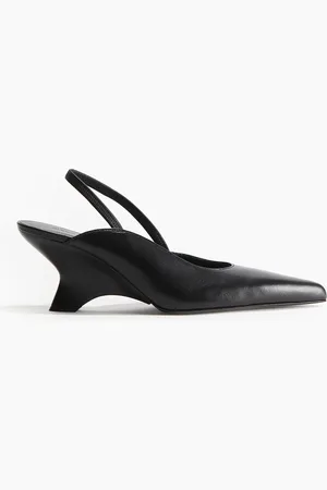 H&M GIABORGHINI Helena Wedge Slingback Sandal - Schwarz
