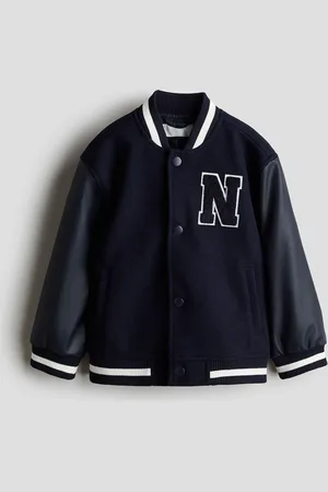 H&M Baseballjacke mit Applikationen - Blau
