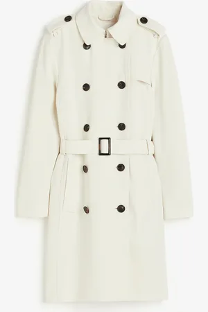 H&M Zweireihiger Trenchcoat - Beige