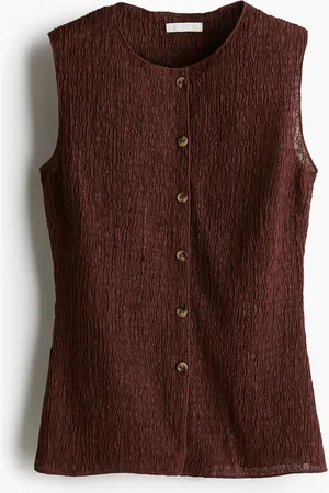 H&M Gilet aus Strukturjersey - Beige