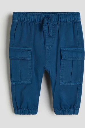 H&M Joggpants aus Baumwolltwill - Blau