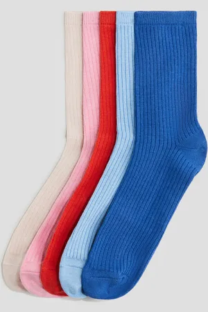 H&M 5er-Pack Socken - Rot