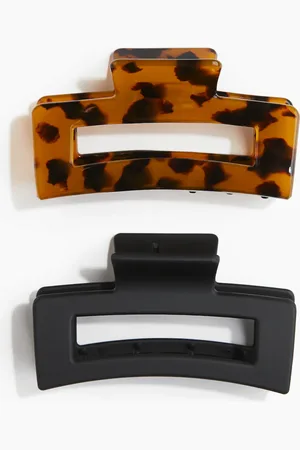 H&M 2er-Pack Haarklammern - Schwarz