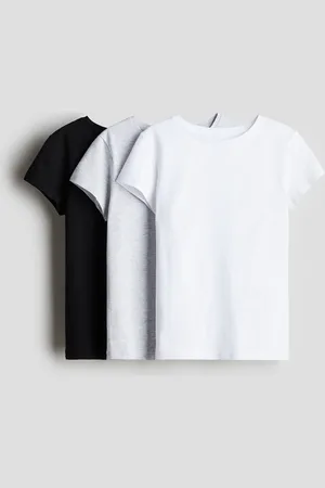 H&M 3er-Pack Baumwoll-T-Shirts - Weiß