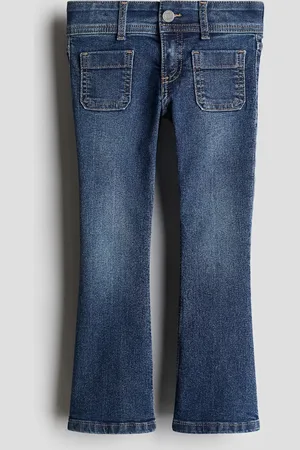 H&M Superstretch Flared Leg Jeans - Blau