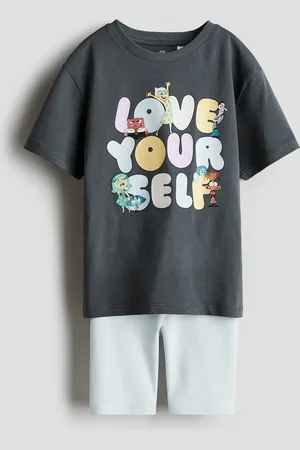 H&M 2-teiliges Set mit Print - Grau