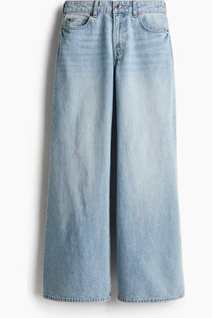 H&M Flared Regular Jeans - Blau