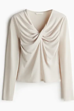 H&M Shirt mit Twistdetail - Beige