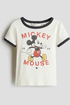 H&M Jerseyshirt mit Print - Weiß