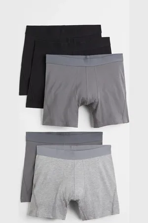 H&M 5er-Pack Halblange Trunks mit Lycra® - Grau