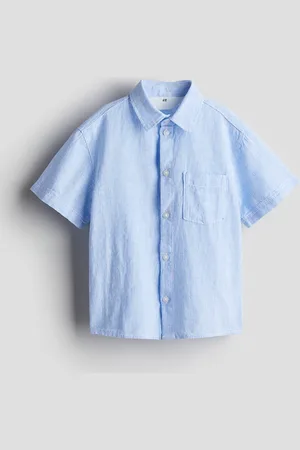 H&M Hemd aus Leinenmix - Blau