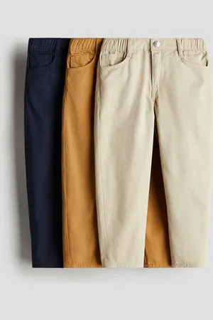 H&M 3er-Pack Twillhosen - Beige