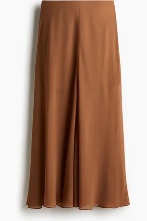 H&M Maxirock aus Chiffon - Beige