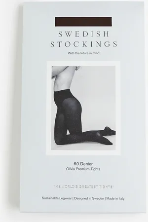 H&M Olivia Premium Strømpebukser 60 Den - Braun