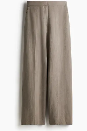 H&M Weite Hose aus Leinenmix - Braun