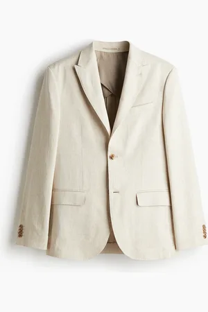 H&M Sakko aus Leinenmix in Regular Fit - Beige