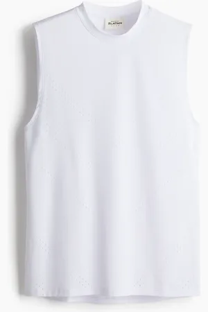 H&M Sport-Tanktop mit DryMove™ in Regular Fit - Weiß