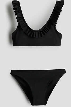 H&M Bikini mit Volants - Schwarz