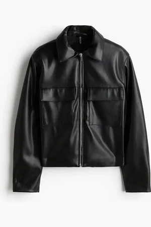 H&M Jacke mit Coating - Schwarz