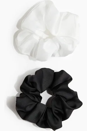H&M 2er-Pack Scrunchies - Weiß
