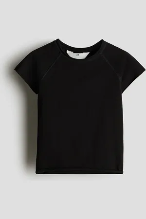 H&M Baumwollshirt - Schwarz