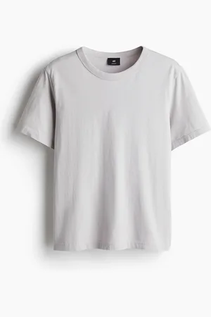 H&M T-Shirt in Regular Fit - Grau