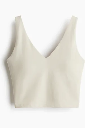 H&M Yoga-BH mit SoftMove™ Lycra® Light Support - Beige