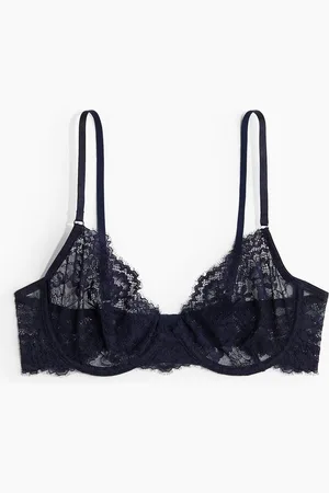 H&M Bügel-BH aus Spitze - Blau