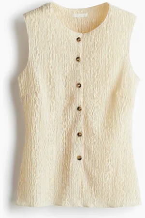 H&M Gilet aus Strukturjersey - Beige