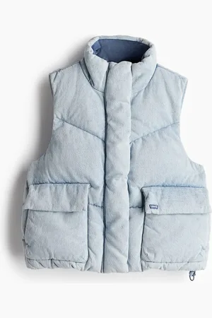 H&M Western Bubble Vest - Blau