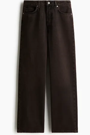 H&M Straight Regular Jeans - Beige