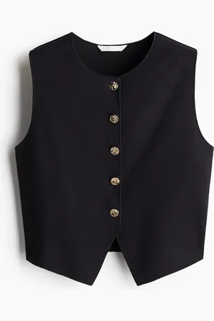 H&M Gilet aus Jersey - Schwarz