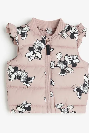 H&M Steppgilet mit Volantbesatz - Pink