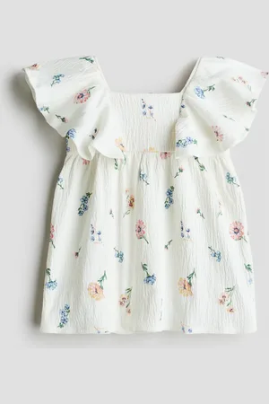 H&M Kleid mit Volants - Weiß