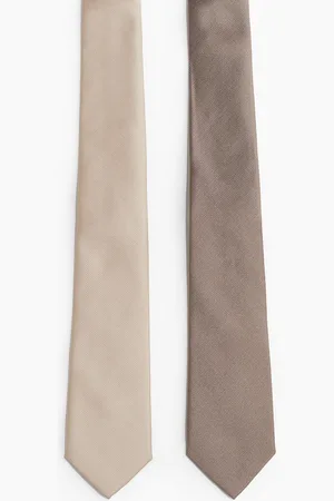 H&M 2er-Pack Krawatten - Braun