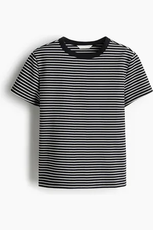 H&M T-Shirt aus Baumwolle - Schwarz