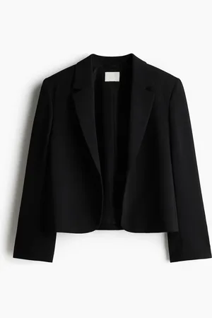 H&M Blazer mit Ärmelschlitzen - Schwarz