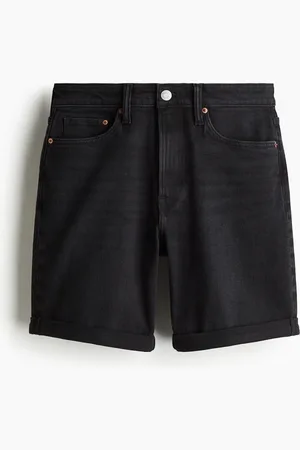 H&M Slim Denimshorts - Schwarz