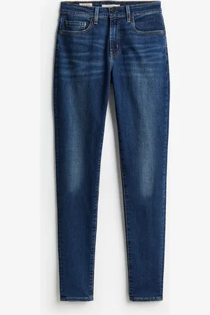 H&M 721 High-rise Skinny Jeans - Blau