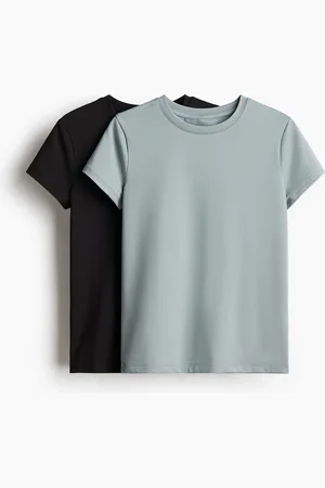 H&M 2er-Pack Sportshirts mit DryMove™ - Türkis