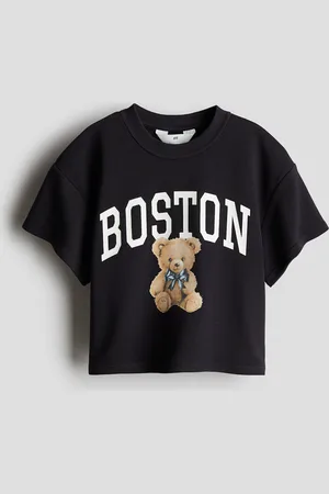 H&M Kurzshirt mit Motivprint - Blau