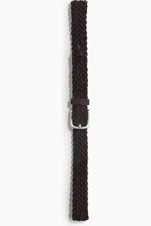 H&M Geflochtener Ledergürtel - Braun