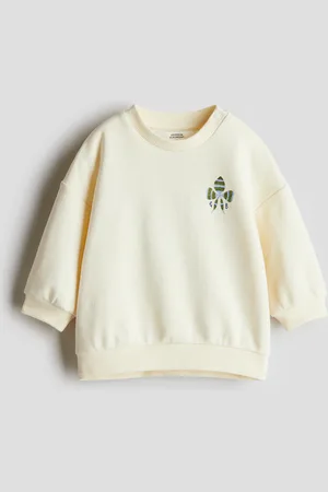 H&M Sweatshirt mit Print - Gelb