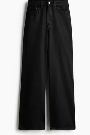 H&M Wide Ultra High Jeans - Schwarz