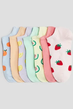 H&M 7er-Pack Sneakersocken - Orange