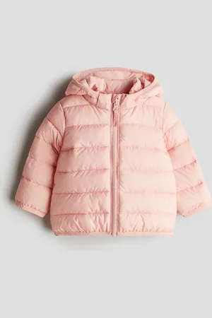 H&M Puffer Jacket mit Kapuze - Pink