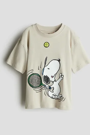 H&M T-Shirt mit Print - Beige