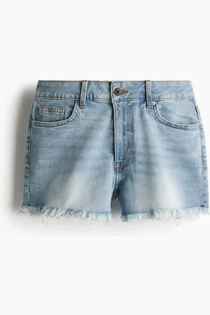 H&M Denimshorts mit hohem Bund - Blau