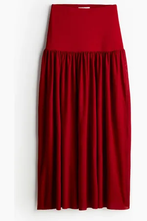 H&M Langer Rock - Rot