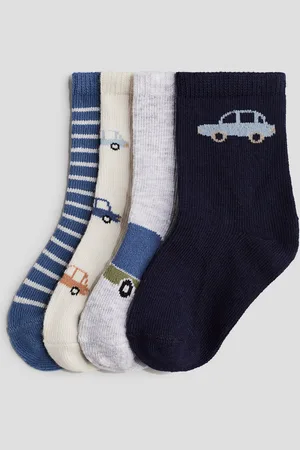 H&M 4er-Pack Socken - Beige